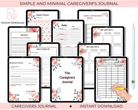 Editable Caregiving Care Checklist Printable Template For Caregivers Care Log Template Daily