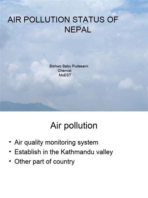 Air pollution status of Nepal | PDF | Air Pollution | Particulates