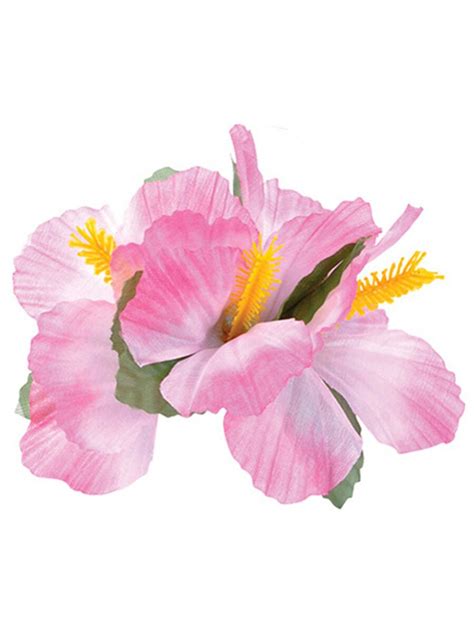 New Light Pink Adult Luau Hawaiian Flower Hibiscus Costume Accessory