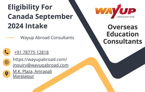 Eligibility For Canada September 2025 Intake