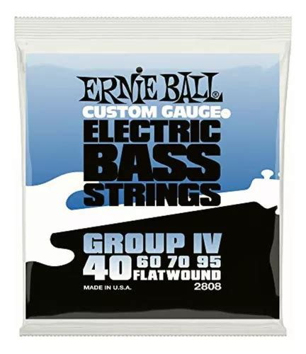 Ernie Ball Flatwound Cuerdas Para Bajo Eléctrico Grupo Iv Meses sin