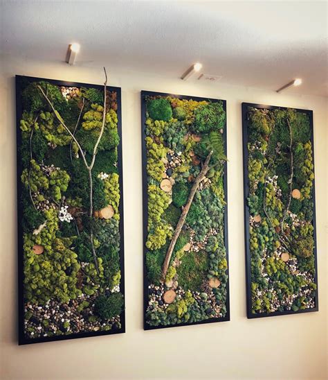 Moss Wall Art Moss Art 3d Wall Art Outdoor Wall Art Outdoor Walls