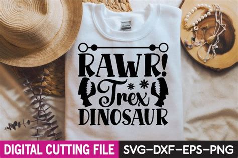 Rawr Trex Dinosaur Graphic By Rb Creative Point Creative Fabrica