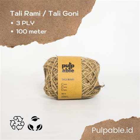 Jual Tali Rami Tali Goni Hemp Rope Ply Meter Pulpable