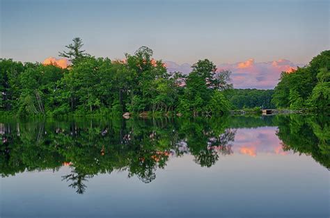 Sunset On Kenoza Lake Haverhill Ma Photograph By Toby Mcguire