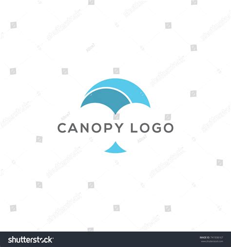 Abstract Canopy Logo Design Vector Template เวกเตอร์สต็อก ปลอดค่า