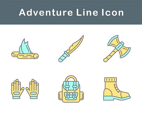 Adventure Vector Icon Set 20643017 Vector Art At Vecteezy