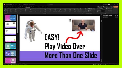 How To Play A Video Over Multiple Slides In Powerpoint Easy Powerpoint Tutorial Youtube