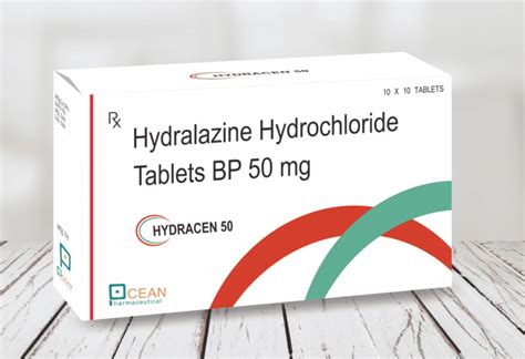 Hydralazine Hcl 50mg Tablet Ocean Pharmaceutical