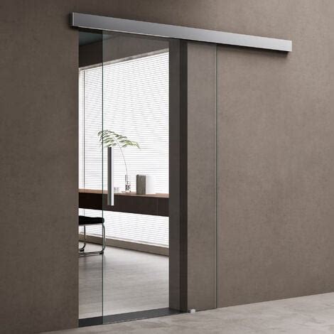 Doporro Porta Scorrevole In Vetro 77 5x205cm Porte Scorrevoli In