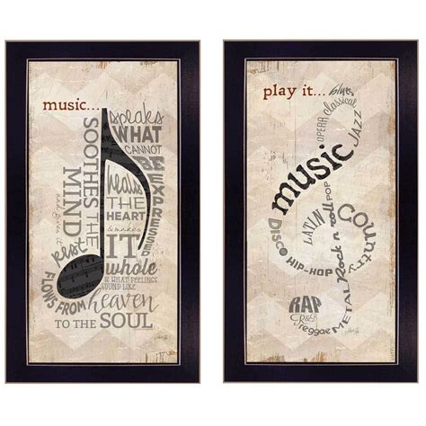 Music Framed Wall Art Modern Home Decor Framed Print For Living Room