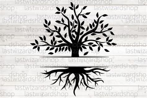 Tree Split Monogram Svg, Tree Name Logo Graphic by Lastwizard Shop ...