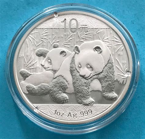 sehr schöne 1 Silber Unze 31 1 Gramm China PANDA 2010 Kaufen auf