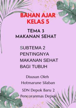 TEMA 3 SUBTEMA 2 PEMBELAJARAN 3 Hotmarunesilaban19 Flip PDF AnyFlip