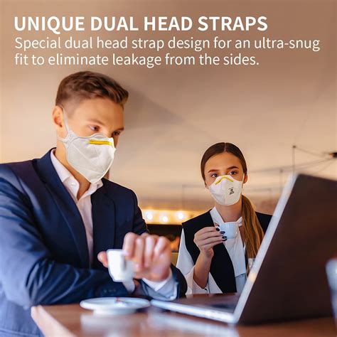 N95 Mask USA NIOSH Approved, 40-Pack Breathable Disposable Face Masks