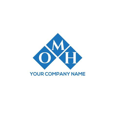 Omh Letter Logo Design On White Background Omh Creative Initials