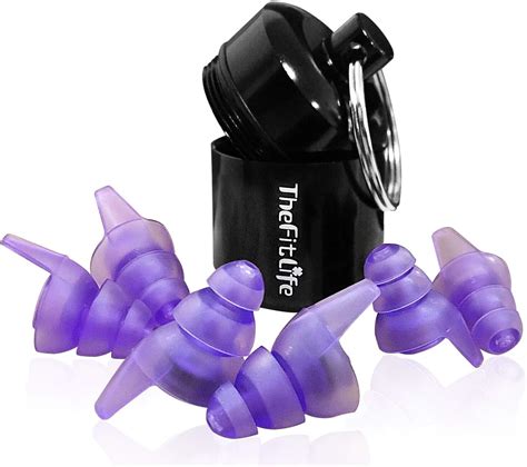 Thefitlife Noise Reduction Ear Plugs Ultra Comfortable And Reusable Silicone High Fidelity