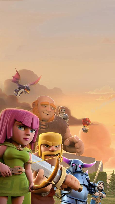 1080x1920 Clash Of Clans Supercell Games Hd Hog Rider Barbarian Archer Giant For Iphone 6