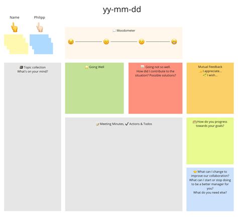 Template For Efficient One On One Meetings