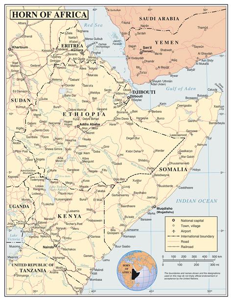 map of the horn of africa