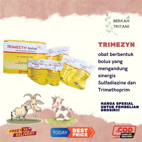 Jual Trimezyn Bolus Medion Obat Pernafasan Dan Pencernaan Diare Mencret