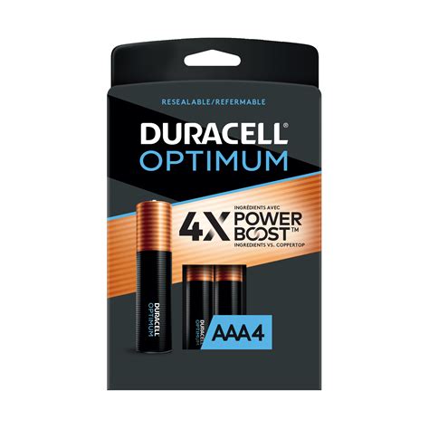 Duracell Optimum AAA Long Lasting Battery With 4X POWER BOOST Variety