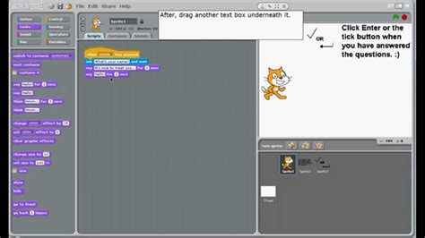 How To Ask And Answer Questions On Scratch Youtube