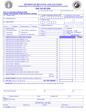 Fillable Online Cnmidof BUSINESS GROSS REVENUE TAX MONTHLY RETURN Fax