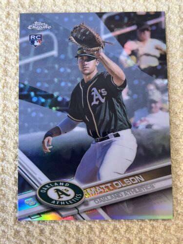 2017 Topps Chrome Xfractor Refractor Matt Olson 98 Rookie RC EBay