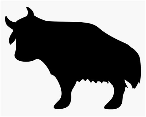 Yak Png -yak Silhouette At Getdrawings - Bison Silhouette Png ...