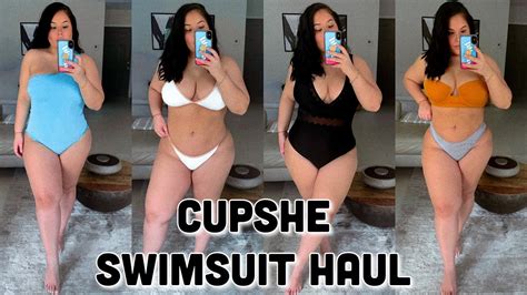 Cupshe Curvy Swimwear Try On Haul Thick Girl Summer Vibes Youtube