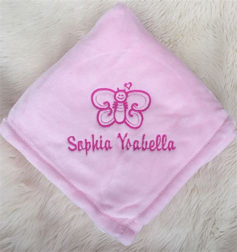 Custom Baby Blanket Embroidered Baby Blanket Personalized Baby Blanket