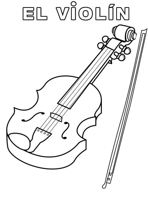 Resultado De Imagen Para Violin Para Colorear Violines Instrumentos