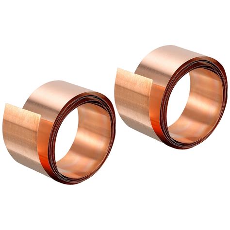 Uxcell Copper Thin Foil Roll Sheet 0 1x25x1000mm Pure Copper Foil