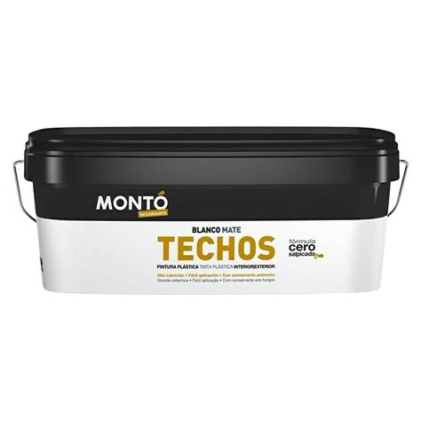 Montó Bricolovers Pintura para paredes Techos Blanco 2 5 l Mate