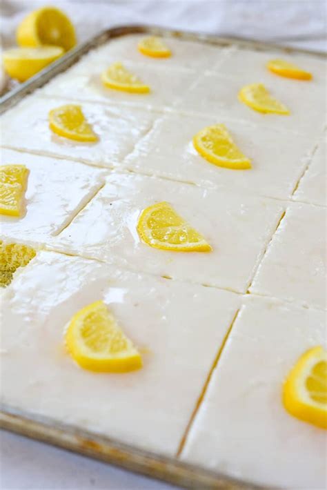 Lemon Texas Sheet Cake Recipe By Leigh Anne Wilkes