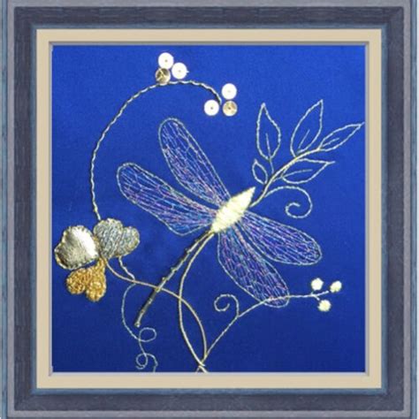 Goldwork Embroidery Kit Tara Dragonfly Etsy UK