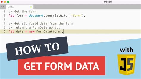 How To Serialize Form Fields With Modern Javascript Youtube