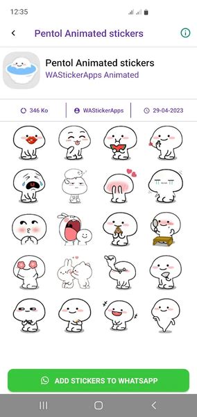 برنامه Pentolandquby Animated Stickers دانلود بازار