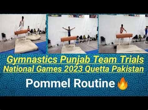 Awesome Punjab Team Trials Gymnastics Game Pommel Event