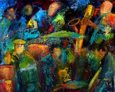 Daily Painters Abstract Gallery Abstract Impressionist Musicians Jazz