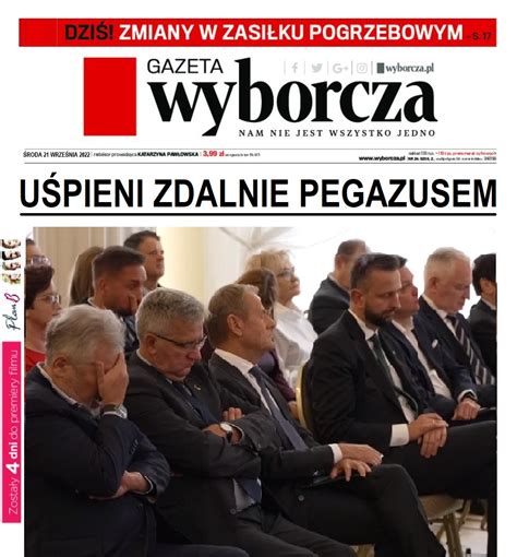 Thx On Twitter Jest Ju Pierwsza Strona Jutrzejszej Gazety Wyborczej