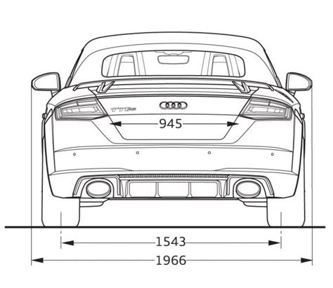 Audi TT RS Roadster FV Abmessungen Technische Daten Länge