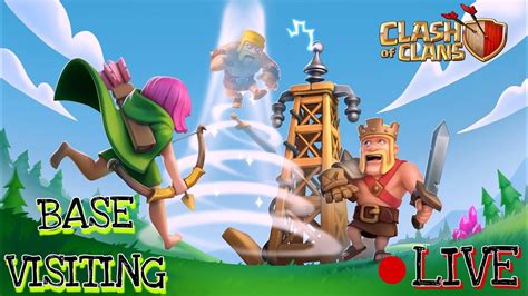 Coc Live Stream Join My Clan Coc Base Visit Live Clash Of Clans Live Stream Youtube