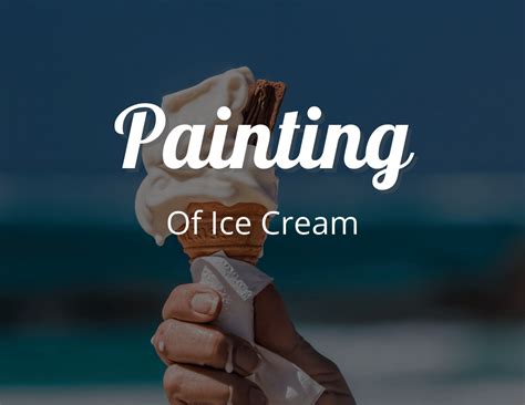 Painting Of Ice Cream: A Step-by-Step Craft Guide for Beginner Art ...