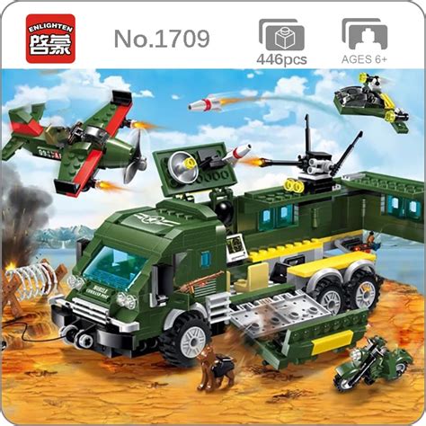 Enlighten 1709 Military Army Battle Force Truck and Plane | LOZ™ MINI ...