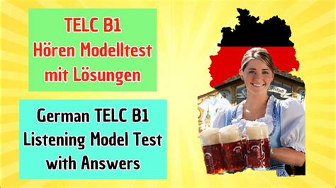 TELC B1 Hören Modelltest 1 mit Lösungen TELC B1 Listening Model Test