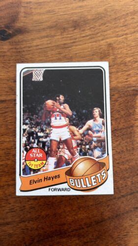 1979 80 Topps Washington Bullets Basketball Card 90 Elvin Hayes EBay