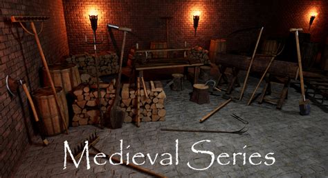 Medieval Series: Farmer and WoodCutter Tools by Sharpasa in Props - UE4 ...