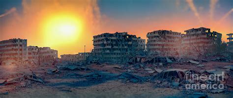 Modern city in total destruction Digital Art by Viktor Birkus - Fine ...